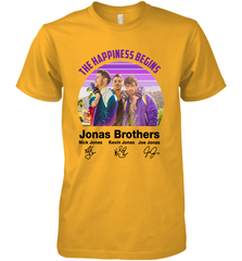 Signatures The Happiness Begins Jonas Brothers Shirt Men's Premium T-Shirt - NFLFanGift