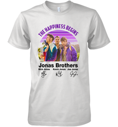 Signatures The Happiness Begins Jonas Brothers Shirt Men's Premium T-Shirt - NFLFanGift