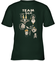 Disney Villains Night Team Bad FUnny Halloween Maleficent Witch Costume Youth T-Shirt - NFLFanGift