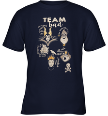 Disney Villains Night Team Bad FUnny Halloween Maleficent Witch Costume Youth T-Shirt - NFLFanGift