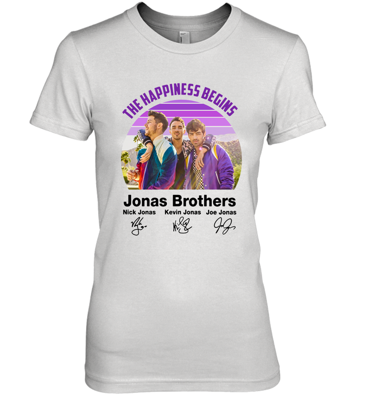 Signatures The Happiness Begins Jonas Brothers Shirt Women's The Boyfriend Tee - NFLFanGift