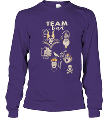 Disney Villains Night Team Bad FUnny Halloween Maleficent Witch Costume Youth Long Sleeve T-Shirt - NFLFanGift