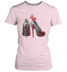 Arizona Cardinals High Heel Butterfly Rhinestone Tide NFL Women's T-Shirt - NFLFanGift