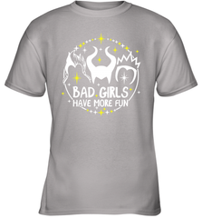 Bad Girls Have More Fun Halloween Maleficent Witch Costume Youth T-Shirt - NFLFanGift