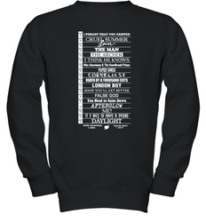 Stella Taylor Swift Black Tee With Tracklist Youth Sweatshirt - NFLFanGift