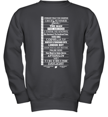 Stella Taylor Swift Black Tee With Tracklist Youth Sweatshirt - NFLFanGift