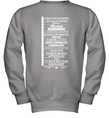 Stella Taylor Swift Black Tee With Tracklist Youth Sweatshirt - NFLFanGift