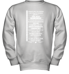 Stella Taylor Swift Black Tee With Tracklist Youth Sweatshirt - NFLFanGift