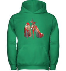 NFLTampa Bay Buccaneers High Heel Butterfly Rhinestone Tide Youth Hoodie - NFLFanGift