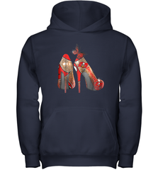 NFLTampa Bay Buccaneers High Heel Butterfly Rhinestone Tide Youth Hoodie - NFLFanGift