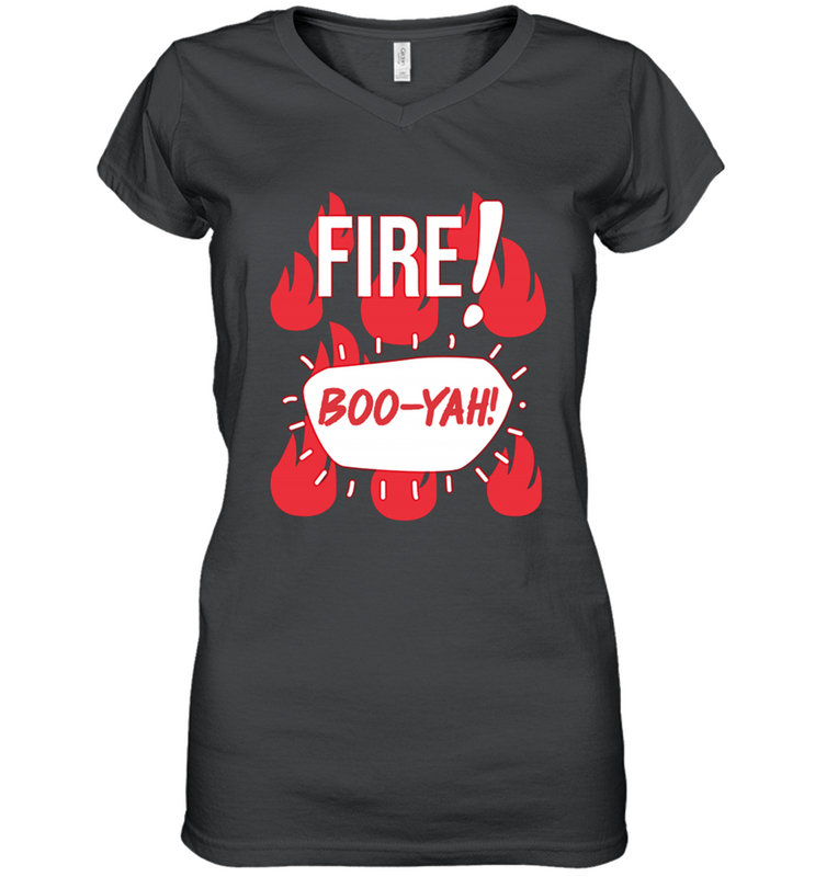 FIRE TACO SAUCE Boo Yah Halloween Costumes Women's Vneck - NFLFanGift