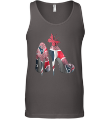 NFL Houston Texans High Heel Butterfly Rhinestone Tide Tank Top - NFLFanGift