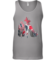 NFL Houston Texans High Heel Butterfly Rhinestone Tide Tank Top - NFLFanGift