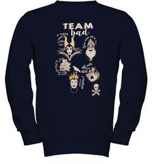 Disney Villains Night Team Bad FUnny Halloween Maleficent Witch Costume Youth Sweatshirt - NFLFanGift