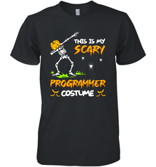This Is My Scary Programmer Costume Dabbing Skeleton Pumpkin Halloween Men's Premium T-Shirt - NFLFanGift