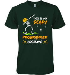 This Is My Scary Programmer Costume Dabbing Skeleton Pumpkin Halloween Men's Premium T-Shirt - NFLFanGift