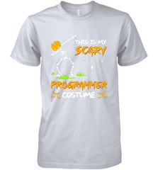This Is My Scary Programmer Costume Dabbing Skeleton Pumpkin Halloween Men's Premium T-Shirt - NFLFanGift