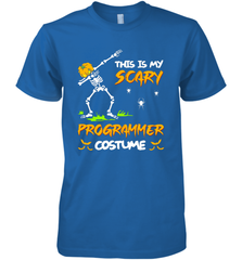 This Is My Scary Programmer Costume Dabbing Skeleton Pumpkin Halloween Men's Premium T-Shirt - NFLFanGift
