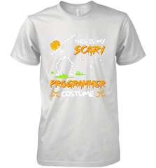 This Is My Scary Programmer Costume Dabbing Skeleton Pumpkin Halloween Men's Premium T-Shirt - NFLFanGift