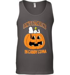 Don't Bother Me In Candy Coma Funny Snoopy Pumpkin Halloween Tank Top - NFLFanGift