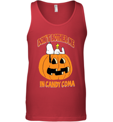 Don't Bother Me In Candy Coma Funny Snoopy Pumpkin Halloween Tank Top - NFLFanGift