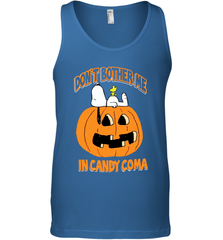 Don't Bother Me In Candy Coma Funny Snoopy Pumpkin Halloween Tank Top - NFLFanGift