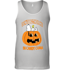 Don't Bother Me In Candy Coma Funny Snoopy Pumpkin Halloween Tank Top - NFLFanGift