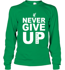 Never Give Up Youth Long Sleeve T-Shirt - NFLFanGift