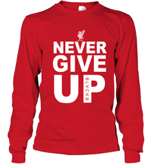 Never Give Up Youth Long Sleeve T-Shirt - NFLFanGift