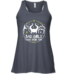 Bad Girls Have More Fun Halloween Maleficent Witch Costume Racerback Tank - NFLFanGift