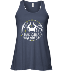 Bad Girls Have More Fun Halloween Maleficent Witch Costume Racerback Tank - NFLFanGift
