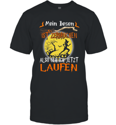 Mein Besen ist zerbrochen also geh ich jetzt Laufen Halloween Men's T-Shirt - NFLFanGift