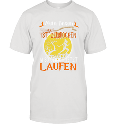 Mein Besen ist zerbrochen also geh ich jetzt Laufen Halloween Men's T-Shirt - NFLFanGift