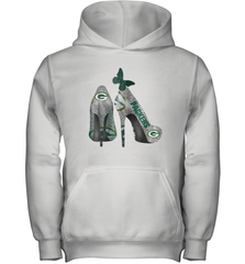 NFL Green Bay Packers Rhinestone High Heels Youth Hoodie - NFLFanGift