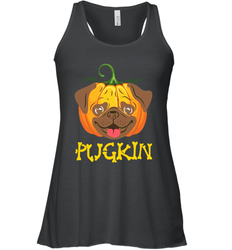 Funny Pugkin Pug Pumpkin Halloween Racerback Tank - NFLFanGift