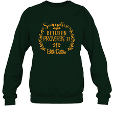 Somewhere Between Proverbs 31 Beth Dutton Crewneck Sweatshirt - NFLFanGift