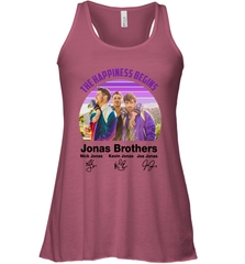 Signatures The Happiness Begins Jonas Brothers Shirt Racerback Tank - NFLFanGift