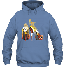 Washington Redskins High Heel Butterfly Rhinestone Tide Hoodie - NFLFanGift