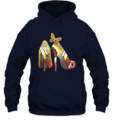 Washington Redskins High Heel Butterfly Rhinestone Tide Hoodie - NFLFanGift