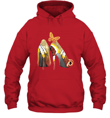 Washington Redskins High Heel Butterfly Rhinestone Tide Hoodie - NFLFanGift