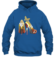 Washington Redskins High Heel Butterfly Rhinestone Tide Hoodie - NFLFanGift