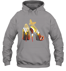 Washington Redskins High Heel Butterfly Rhinestone Tide Hoodie - NFLFanGift