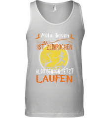 Mein Besen ist zerbrochen also geh ich jetzt Laufen Halloween Tank Top - NFLFanGift
