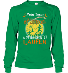 Mein Besen ist zerbrochen also geh ich jetzt Laufen Halloween Youth Long Sleeve T-Shirt - NFLFanGift
