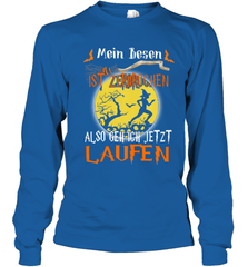 Mein Besen ist zerbrochen also geh ich jetzt Laufen Halloween Youth Long Sleeve T-Shirt - NFLFanGift