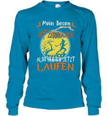 Mein Besen ist zerbrochen also geh ich jetzt Laufen Halloween Youth Long Sleeve T-Shirt - NFLFanGift