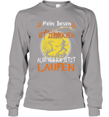 Mein Besen ist zerbrochen also geh ich jetzt Laufen Halloween Youth Long Sleeve T-Shirt - NFLFanGift