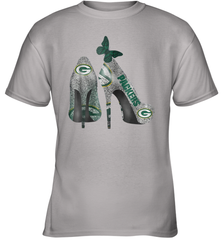 NFL Green Bay Packers Rhinestone High Heels Youth T-Shirt - NFLFanGift