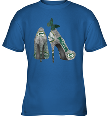 NFL Green Bay Packers Rhinestone High Heels Youth T-Shirt - NFLFanGift