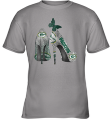 NFL Green Bay Packers Rhinestone High Heels Youth T-Shirt - NFLFanGift
